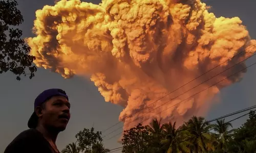 volcano eruption