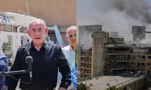 ഇറാൻ ആക്രമണം; വൻ നാശനഷ്ടങ്ങൾ സംഭവിച്ച സൊറോക്കോ സൈനിക ആശുപത്രി സന്ദർശിച്ച് നെതന്യാഹു