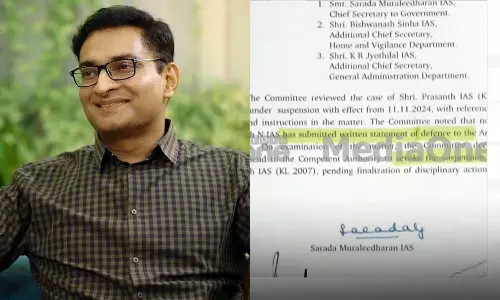 എന്‍. പ്രശാന്തിന്റെ സസ്‌പെന്‍ഷന്‍ നീട്ടാനുള്ള തീരുമാനം അട്ടിമറിക്കപ്പെട്ടുവെന്ന് രേഖ; ശാരദ മുരളീധരന്‍ ചീഫ് സെക്രട്ടറിയായിരുന്ന കാലത്താണ് തീരുമാനം
