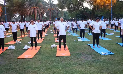 Indian Embassy in Muscat celebrates Yoga Day