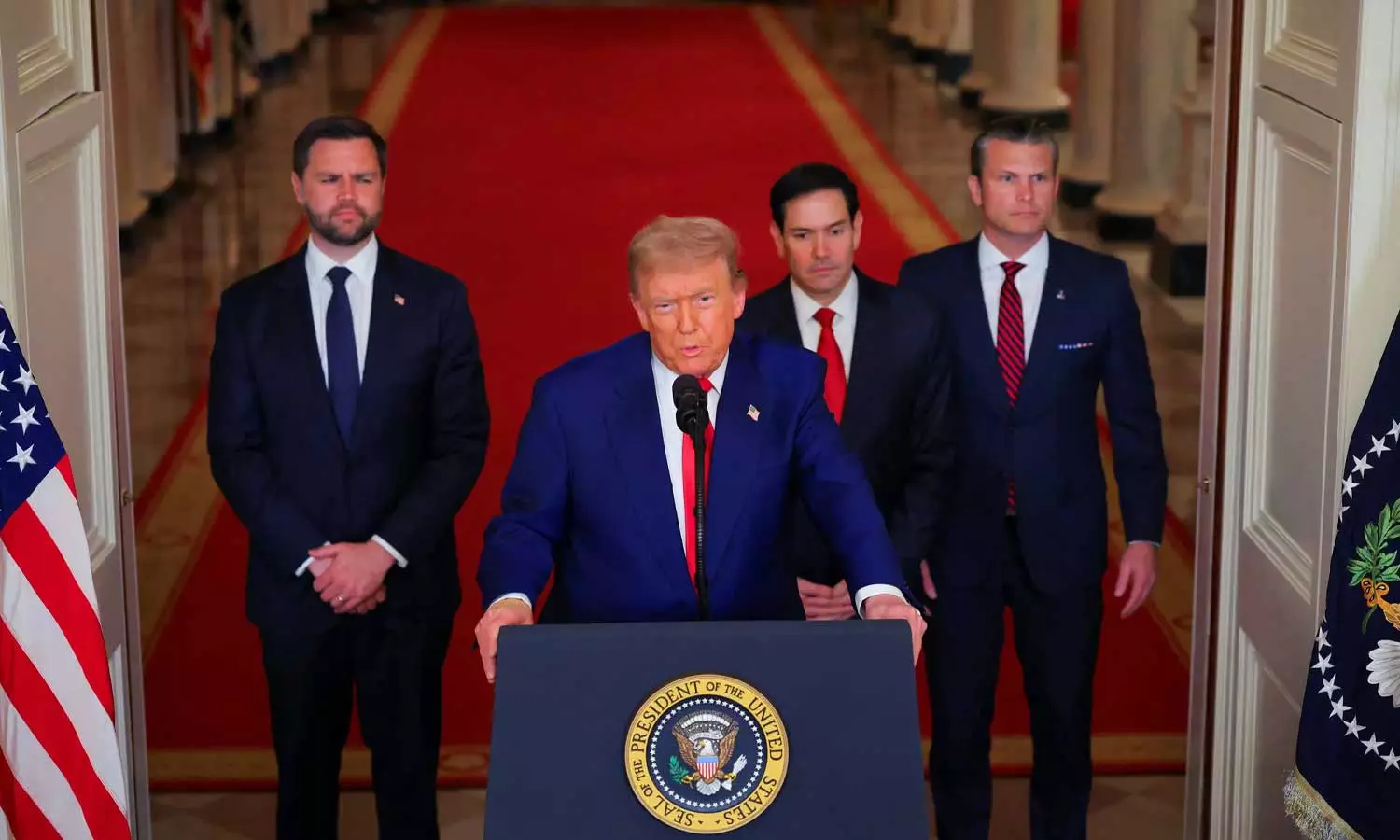 ഇറാനിലെ ആക്രമണം: യുഎസിനും ഇസ്രായേലിനും ലോകത്തിനും ചരിത്ര നിമിഷം; ഡൊണാള്‍ഡ് ട്രംപ്