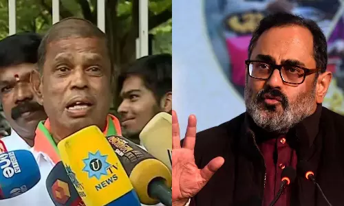 വിവാദ കാവിക്കൊടി പരാമർശം; എൻ.ശിവരാജനെ വിളിച്ചുവരുത്തി രാജീവ് ചന്ദ്രശേഖർ