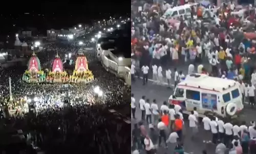 ഒഡീഷയിലെ പുരിയില്‍ രഥയാത്രയ്ക്കിടെ അപകടം; 500ഓളം പേർക്ക് പരിക്ക്