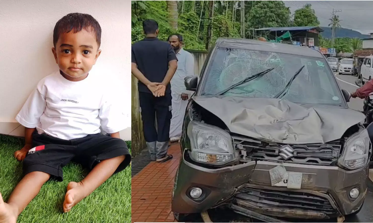 മലപ്പുറം കരുവാരക്കുണ്ടിൽ വാഹനാപകടത്തിൽ രണ്ടര വയസുകാരന് ദാരുണാന്ത്യം മലപ്പുറം കരുവാരക്കുണ്ടിൽ വാഹനാപകടത്തിൽ രണ്ടര വയസുകാരന് ദാരുണാന്ത്യം