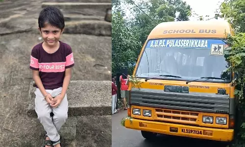 അമ്മയുടെ മുന്നില്‍വച്ച് സ്കൂള്‍ ബസിടിച്ചു; ആറു വയസുകാരന് ദാരുണാന്ത്യം