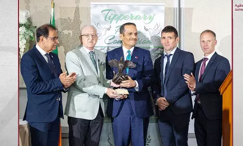 സമാധാന ശ്രമങ്ങൾക്കുള്ള അംഗീകാരം; അയർലൻഡിലെ ടിപ്പറേരി പുരസ്‌കാരം ഖത്തറിന്