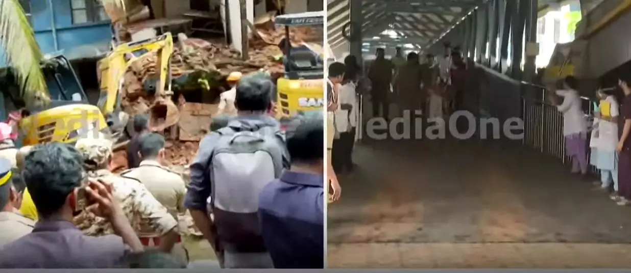 കെട്ടിടത്തിൽ ആളില്ലെന്ന് മന്ത്രിമാര്‍ പറഞ്ഞത് രക്ഷാപ്രവര്‍ത്തനം വൈകിപ്പിച്ചു; യന്ത്രസാമഗ്രികളെത്തിച്ച് തിരച്ചിൽ നടത്താനും വൈകിയെന്ന് പരാതി