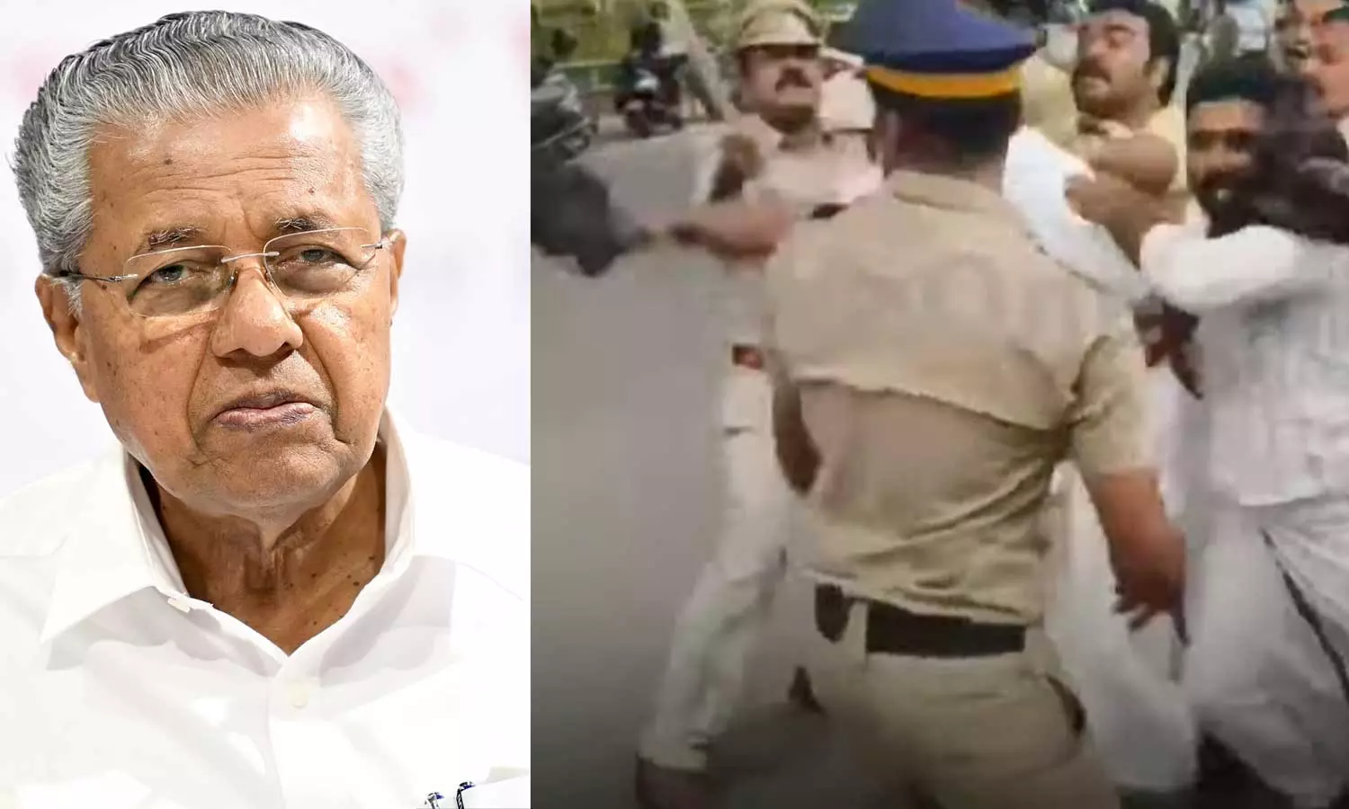 കോട്ടയം മെഡിക്കല്‍ കോളജ് അപകടം: മുഖ്യമന്ത്രിക്ക് നേരെ യൂത്ത് കോണ്‍ഗ്രസ് കരിങ്കൊടി പ്രതിഷേധം