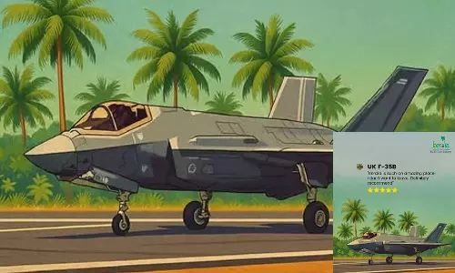 Kerala Tourism Turns Grounded British F-35 Fighter Jet Into Campaign Wit