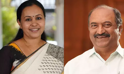 KN Balagopal visit Veena George in hospital KN Balagopal visit Veena George in hospital