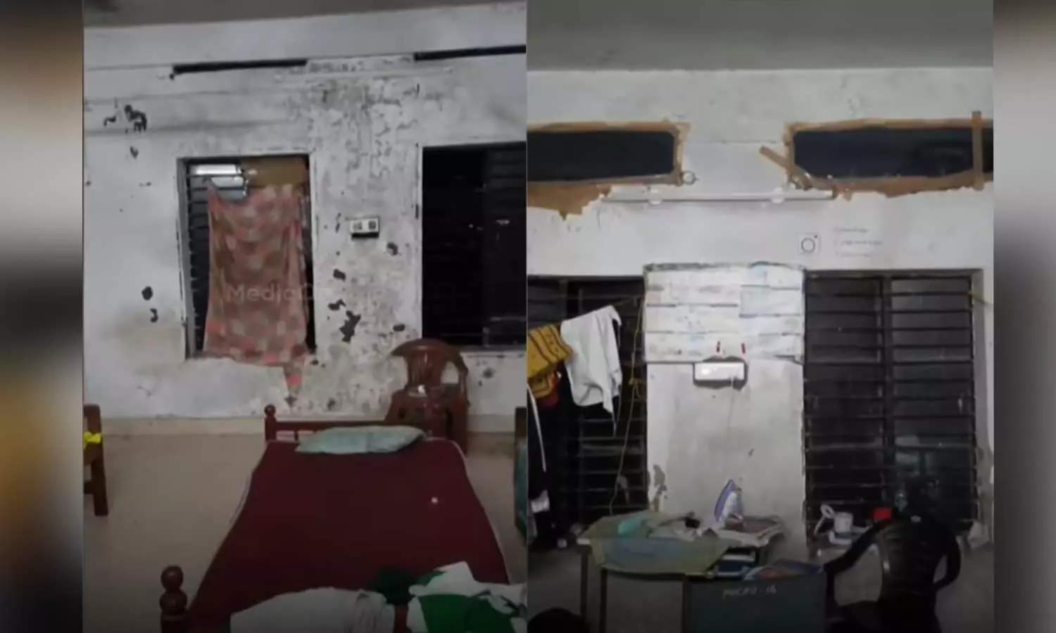 മുറികൾ ചോർന്നൊലിക്കുന്നു; കോട്ടയം മെഡിക്കൽ കോളജ് വിദ്യാർഥികളുടെ ഹോസ്റ്റൽ കെട്ടിടം അപകടാവസ്ഥയിൽ