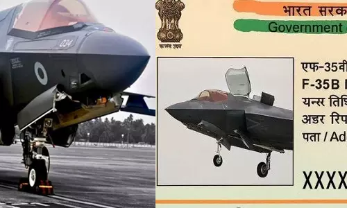 എന്റെ പേര് F-35B നായര്‍, ഇനി ഇന്ത്യക്കാരന്‍; യുകെ യുദ്ധവിമാനത്തിന് പൗരത്വവും ആധാറും നല്‍കി ട്രോളന്മാര്‍