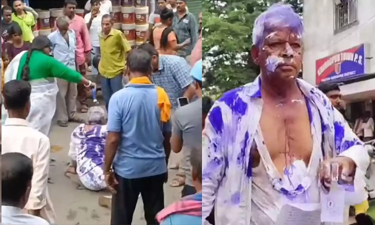 മതിൽ പൊളിക്കുന്നതിൽ പ്രതിഷേധിച്ചു; ബംഗാളിൽ മുതിർന്ന സിപിഎം നേതാവിനെ തെരുവിലിട്ട് തല്ലി തൃണമൂല്‍ നേതാക്കള്‍