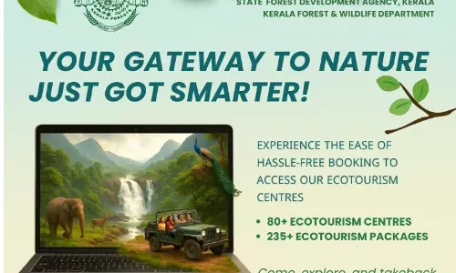 ഇക്കോടൂറിസം കേന്ദ്രങ്ങളിലേക്കുളള പ്രവേശന ടിക്കറ്റുകൾ ഇനി  വീട്ടിൽ ഇരുന്ന് ബുക്ക് ചെയ്യാം; വനം വകുപ്പ് ഇക്കോടൂറിസം വെബ് പോർട്ടൽ റെഡി