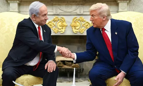 ട്രംപ്-നെതന്യാഹു കൂടിക്കാഴ്ച്ച; ഫലസ്തീനികളെ ഗസ്സയിൽ നിന്നൊഴിപ്പിക്കുന്നത് ആവർത്തിച്ച് നേതാക്കൾ