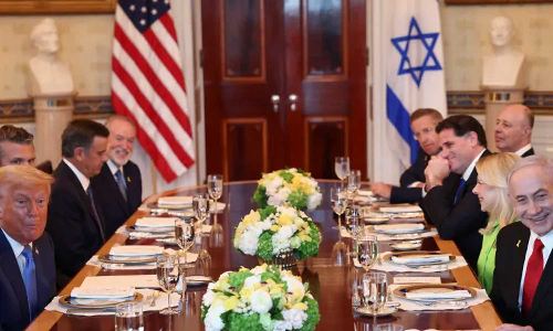 അപ്രതീക്ഷിത ചര്‍ച്ചകള്‍; 24 മണിക്കൂറിനിടെ രണ്ടാം തവണയും ട്രംപിനെ കണ്ട് നെതന്യാഹു