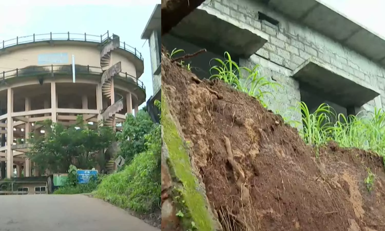 മാവൂര്‍ പനങ്ങോട് വാട്ടര്‍ അതോറിറ്റി ജലസംഭരണിയുടെ പുതിയ കെട്ടിടം അപകടാവസ്ഥയില്‍