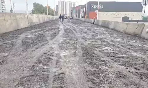 നിർമാണചെലവ് 40 കോടി; ഉദ്ഘാടനം കഴിഞ്ഞ് മണിക്കൂറുകള്‍ക്കകം പൊട്ടിപ്പൊളിഞ്ഞ് മഹാരാഷ്ട്രയിലെ  മേൽപ്പാലം