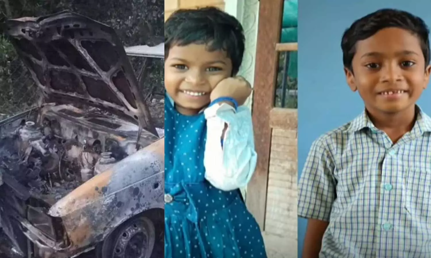 പാലക്കാട് കാർ പൊട്ടിത്തെറിച്ച് പൊള്ളലേറ്റ രണ്ട് കുട്ടികളും മരിച്ചു; അമ്മ   ഗുരുതരാവസ്ഥയിൽ