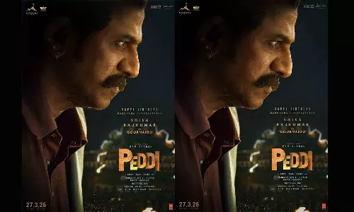 Peddi movie first look poster out