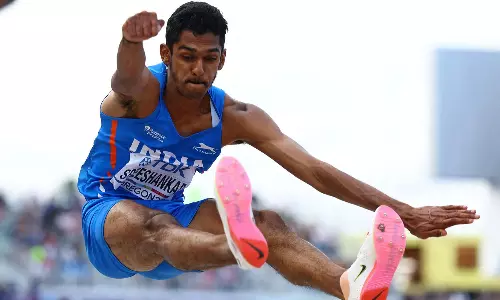 മടങ്ങി വരവ് ഗംഭീരമാക്കി എം ശ്രീശങ്കർ