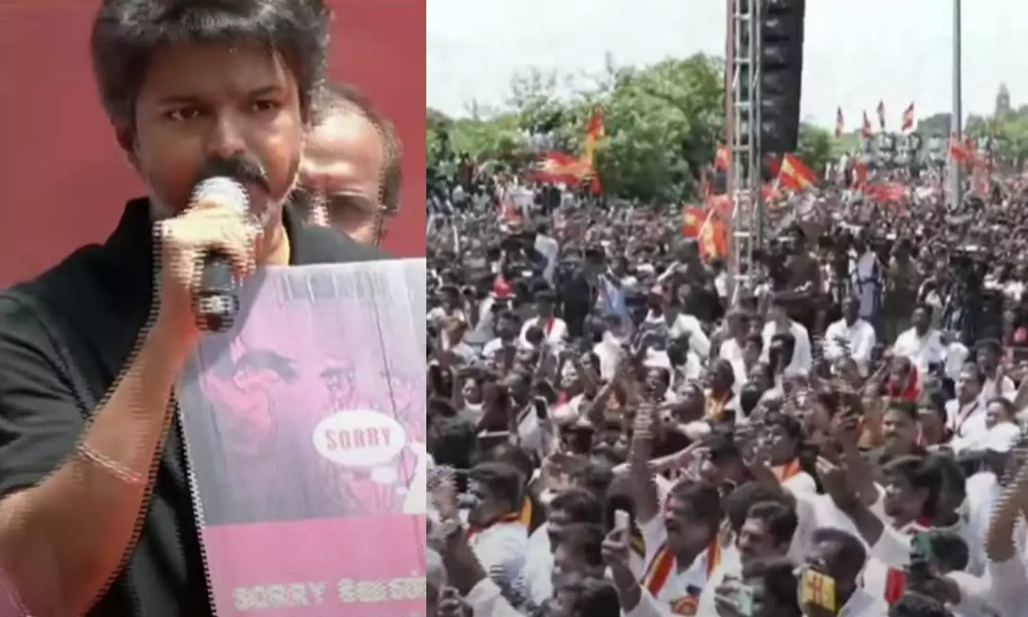 സ്റ്റാലിന്റേത് ക്ഷമാപണ സർക്കാരെന്ന് വിജയ്; ശിവഗംഗ കസ്റ്റഡി മരണത്തിൽ നീതി ആവശ്യപ്പെട്ട് ടിവികെയുടെ നേതൃത്വത്തിൽ വൻ പ്രതിഷേധം