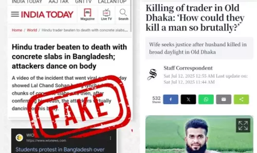 ബംഗ്ലാദേശിലെ ഹിന്ദു വ്യാപാരിയെ കൊന്ന് മൃതദേഹത്തിൽ നൃത്തം ചെയ്ത സംഭവം: വസ്തുത എന്ത്?