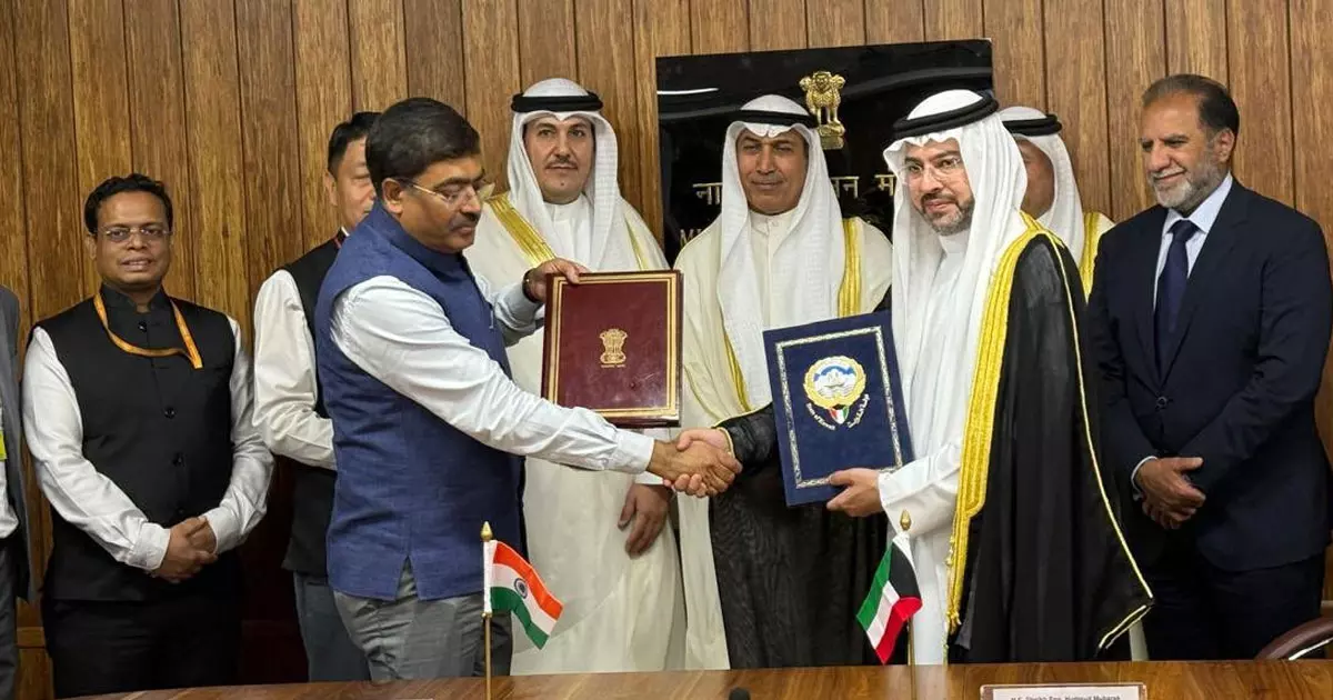 Kuwait and India sign MoU on civil aviation cooperation