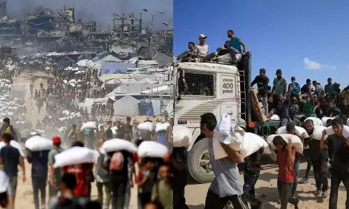 ഗസ്സ കൊടും പട്ടിണിയിൽ; ഭക്ഷണത്തിന് വരിനിന്നവർക്ക് നേരെയുളള ഇസ്രായേൽ വെടിവെപ്പ് തുടരുന്നു