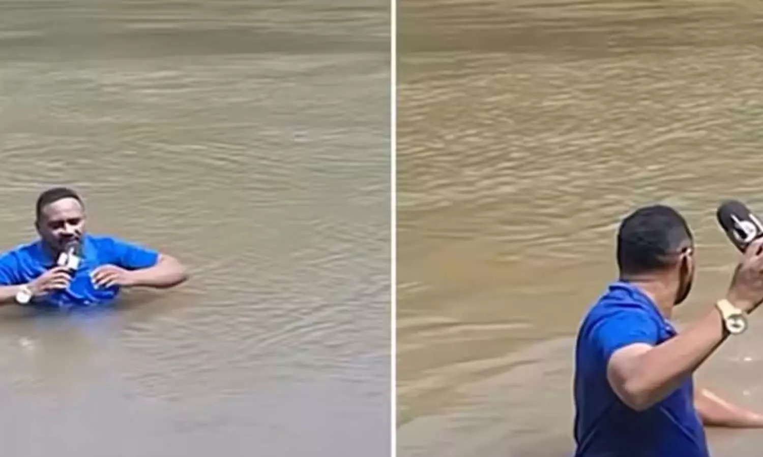 കൈ പോലെ എന്തോ ഒന്നില്‍ ഞാന്‍ ചവിട്ടി; 13കാരിയെ കാണാതായ നദിയിലിറങ്ങി റിപ്പോര്‍ട്ട് ചെയ്യുന്നതിനിടെ മാധ്യമപ്രവര്‍ത്തകന്‍ ചവിട്ടിക്കയറിയത് മൃതദേഹത്തില്‍