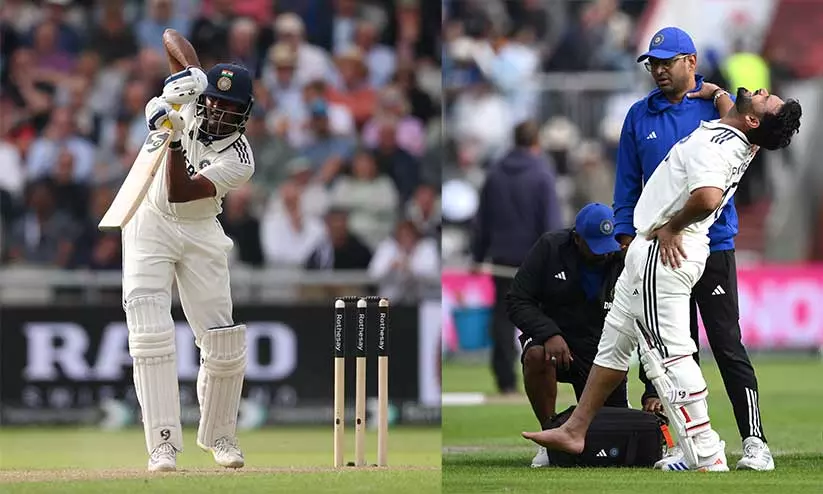 മാഞ്ചസ്റ്റർ ടെസ്റ്റ്; ഋഷഭ് പന്തിന് പരിക്ക്, ആദ്യദിനം ഇന്ത്യ 265/4 മാഞ്ചസ്റ്റർ ടെസ്റ്റ്; ഋഷഭ് പന്തിന് പരിക്ക്, ആദ്യദിനം ഇന്ത്യ 265/4