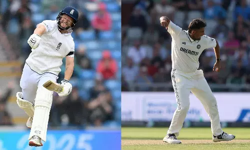 ബാസ്‌ബോളിന്റെ ചൂടറിഞ്ഞ് ഇന്ത്യ ; ഒന്നാം ഇന്നിങ്സിൽ ഇംഗ്ലണ്ട് 225/2 എന്ന നിലയിൽ