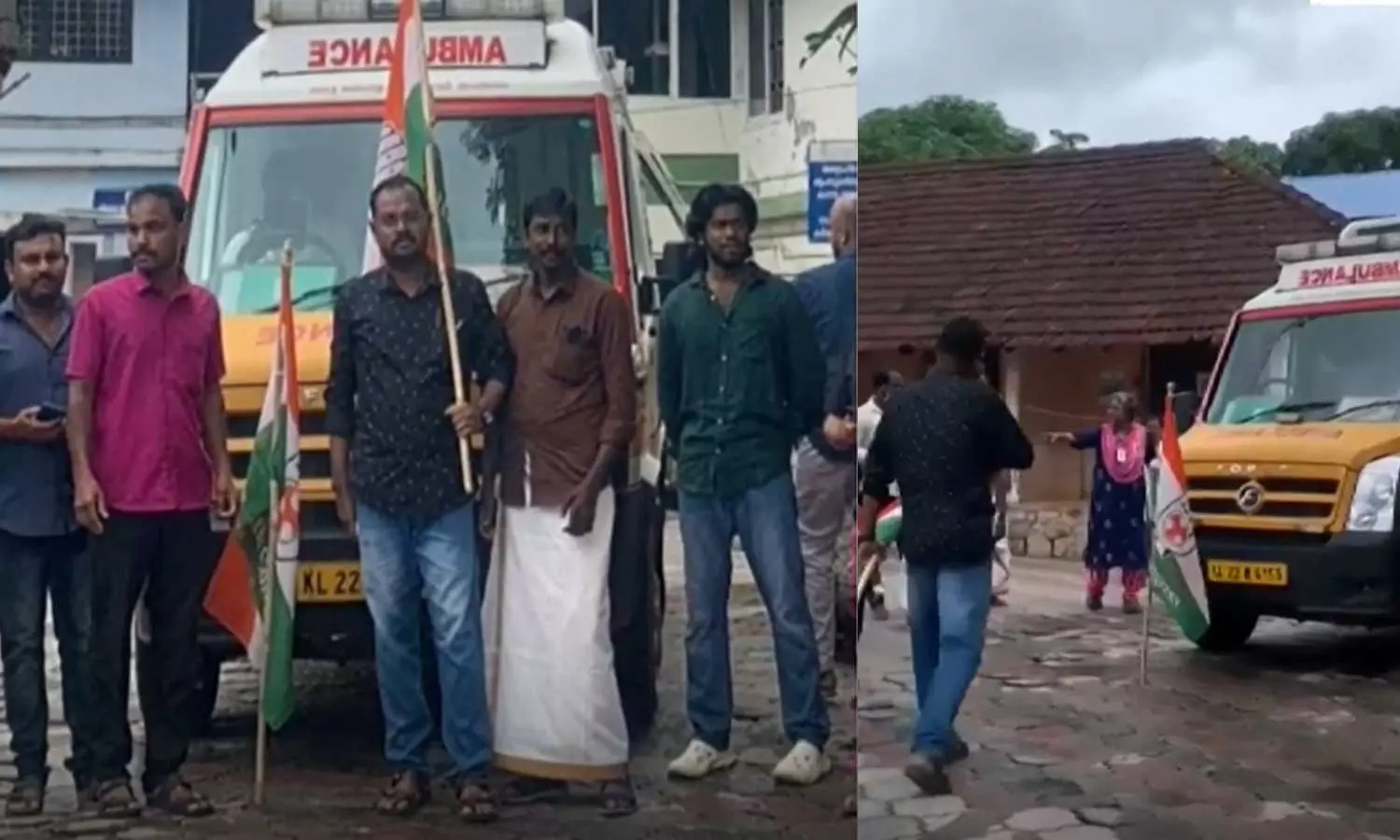 രോഗിയുമായി പോയ ആംബുലൻസ് തടഞ്ഞ കോൺഗ്രസ് പ്രവർത്തകർ അറസ്റ്റിൽ രോഗിയുമായി പോയ ആംബുലൻസ് തടഞ്ഞ കോൺഗ്രസ് പ്രവർത്തകർ അറസ്റ്റിൽ