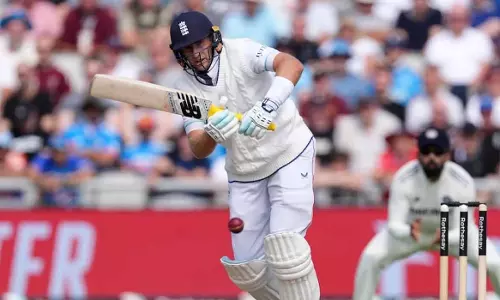 Root and Pope hit half-centuries; England take control of Manchester Test