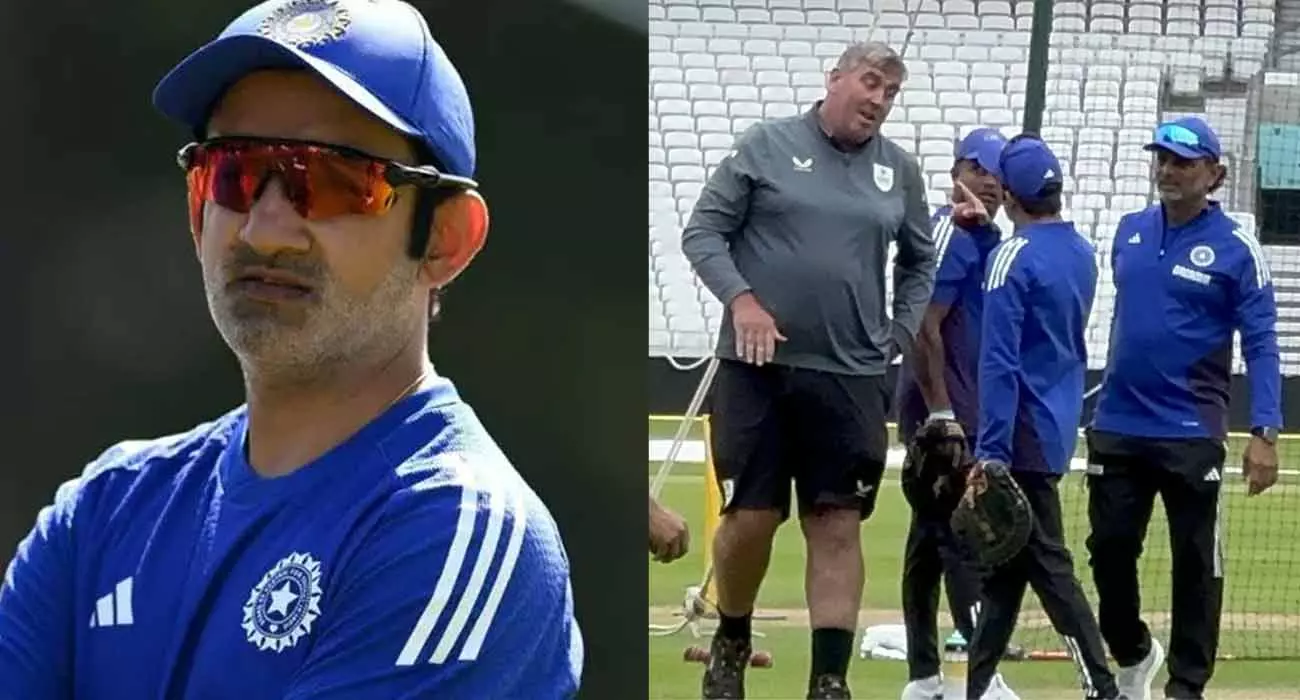 പരാതിയുണ്ടെങ്കിൽ പോയി റിപ്പോർട്ട് ചെയ്യൂ; ഓവലിൽ ഏറ്റുമുട്ടി ഗംഭീറും ക്യൂറേറ്ററും- വീഡിയോ