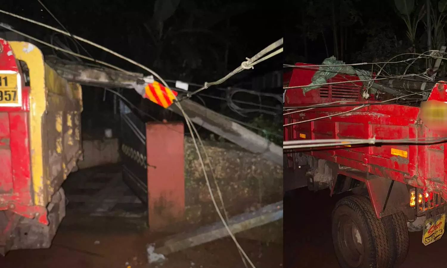 കോഴിക്കോട്ട് പോസ്റ്റ് തകർന്ന് ലോറിക്ക് മുകളിൽ വീണു; വൻ അപകടം ഒഴിവായത് തലനാരിഴക്ക് കോഴിക്കോട്ട് പോസ്റ്റ് തകർന്ന് ലോറിക്ക് മുകളിൽ വീണു; വൻ അപകടം ഒഴിവായത് തലനാരിഴക്ക്