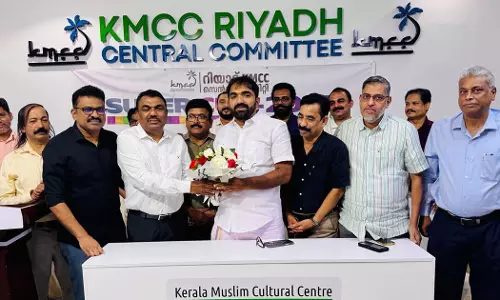 Riyadh KMCC welcomes Chandy Oommen MLA