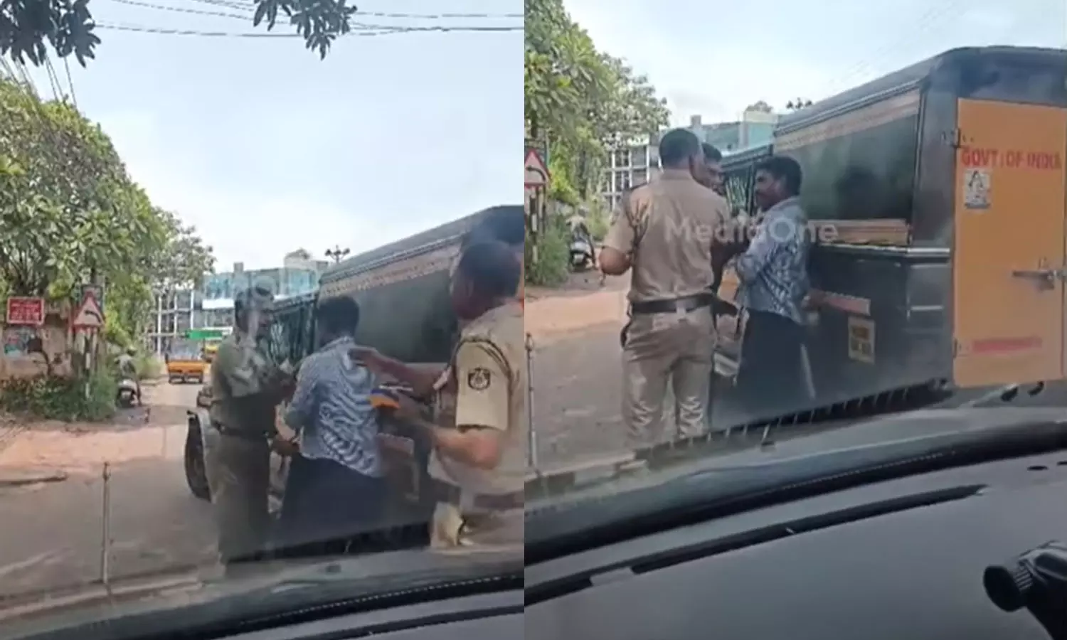 മഞ്ചേരിയിൽ വാഹന പരിശോധനയ്ക്കിടെ ഡ്രൈവറുടെ മുഖത്ത് അടിച്ച് പൊലീസ് ഉദ്യോഗസ്ഥൻ; ദൃശ്യങ്ങൾ പുറത്ത് മഞ്ചേരിയിൽ വാഹന പരിശോധനയ്ക്കിടെ ഡ്രൈവറുടെ മുഖത്ത് അടിച്ച് പൊലീസ് ഉദ്യോഗസ്ഥൻ; ദൃശ്യങ്ങൾ പുറത്ത്