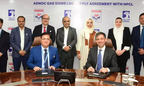 ഇന്ത്യയിലേക്ക് പ്രകൃതിവാതകം; കരാറൊപ്പിട്ട് അഡ്നോക് ഗ്യാസും ഹിന്ദുസ്ഥാൻ പെട്രോളിയവും