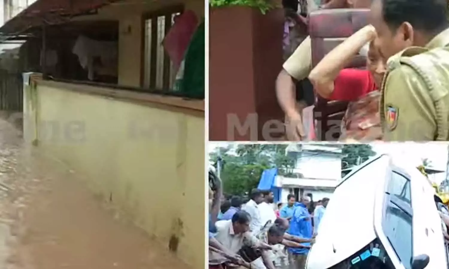 സംസ്ഥാനത്ത് കനത്ത മഴ; നഗരങ്ങള്‍ വെള്ളക്കെട്ടില്‍ മുങ്ങി