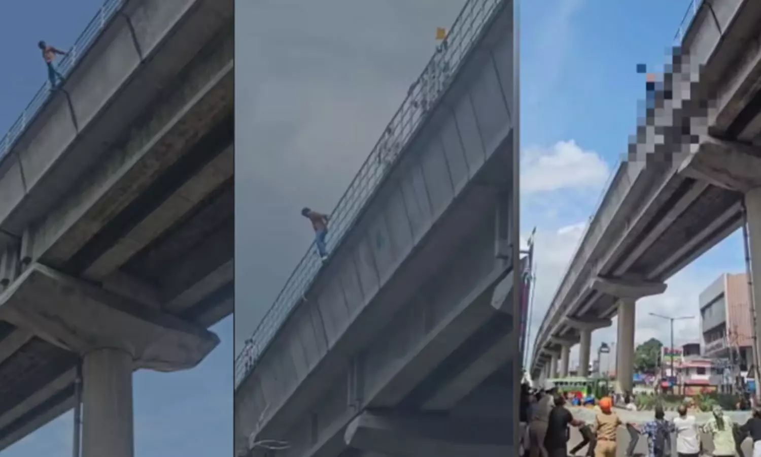 കൊച്ചി മെട്രോ ട്രാക്കിൽ നിന്നും റോഡിലേക്ക് ചാടി യുവാവ് മരിച്ചു