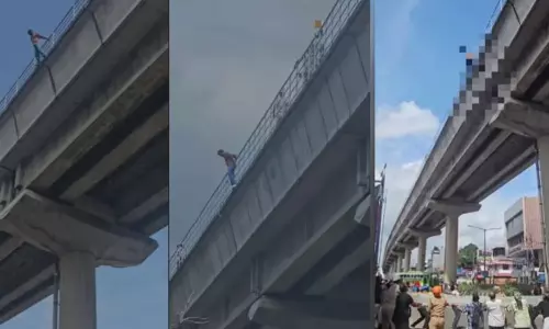 കൊച്ചി മെട്രോ ട്രാക്കിൽ നിന്നും റോഡിലേക്ക് ചാടി യുവാവ് മരിച്ചു