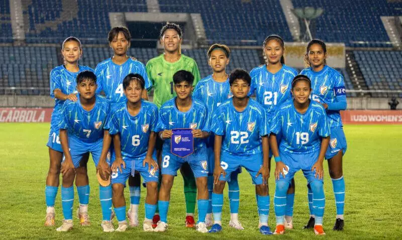 അണ്ടർ 20 വനിത ഏഷ്യൻ കപ്പ് യോഗ്യത മത്സരം ; തുർക്ക്മെനിസ്താനെ തകർത്ത് ഇന്ത്യ അണ്ടർ 20 വനിത ഏഷ്യൻ കപ്പ് യോഗ്യത മത്സരം ; തുർക്ക്മെനിസ്താനെ തകർത്ത് ഇന്ത്യ