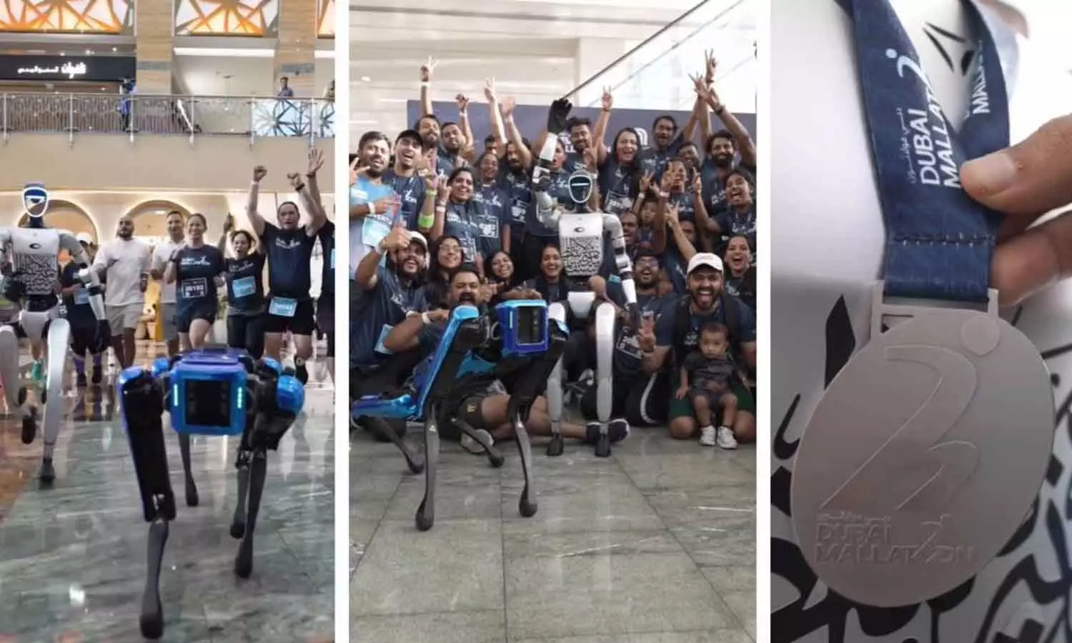 കൂട്ടയോട്ടത്തിൽ പങ്കെടുത്ത് റോബോട്ടുകൾ; ദുബൈ മിർദിഫ് സെന്ററിലായിരുന്നു ഓട്ടം കൂട്ടയോട്ടത്തിൽ പങ്കെടുത്ത് റോബോട്ടുകൾ; ദുബൈ മിർദിഫ് സെന്ററിലായിരുന്നു ഓട്ടം