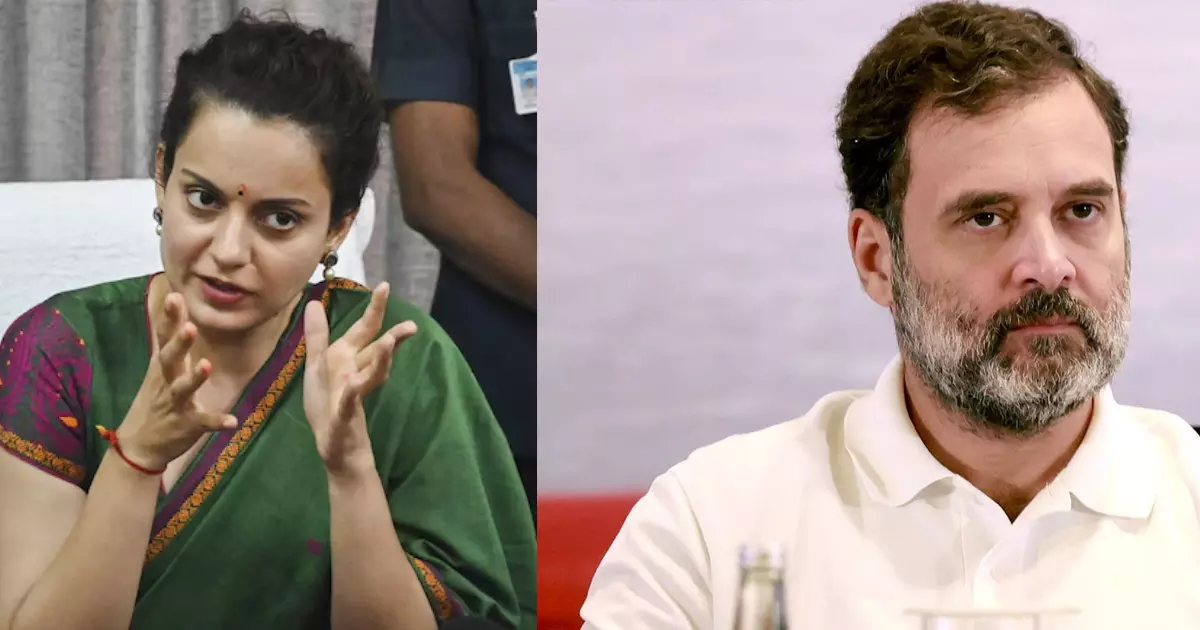 സഹതാപം നേടാനുള്ള ഓവര്‍ അഭിനയം; രാഹുൽ ഗാന്ധിയുടെ തെരഞ്ഞടുപ്പ് കമ്മീഷൻ പ്രതിഷേധ മാര്‍ച്ചിനെ പരിഹസിച്ച് കങ്കണ