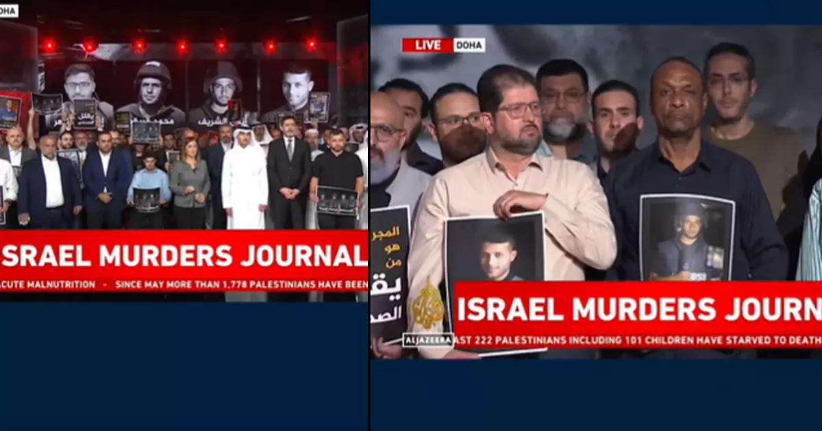 ഇസ്രായേൽ ക്രൂരതയിൽ കൊല്ലപ്പെട്ട പ്രിയ സഹപ്രവര്‍ത്തകര്‍ക്കായി...; തത്സമയ സംപ്രേഷണത്തിനിടെ അനുശോചനം അര്‍പ്പിച്ച് അൽ ജസീറ ജീവനക്കാര്‍