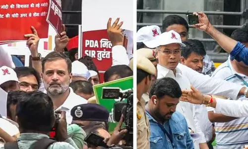 രാഷ്ട്രീയ സമരമല്ല, ഭരണഘടന സംരക്ഷിക്കാനുള്ള പോരാട്ടം; രാഹുൽ ഗാന്ധി രാഷ്ട്രീയ സമരമല്ല, ഭരണഘടന സംരക്ഷിക്കാനുള്ള പോരാട്ടം; രാഹുൽ ഗാന്ധി