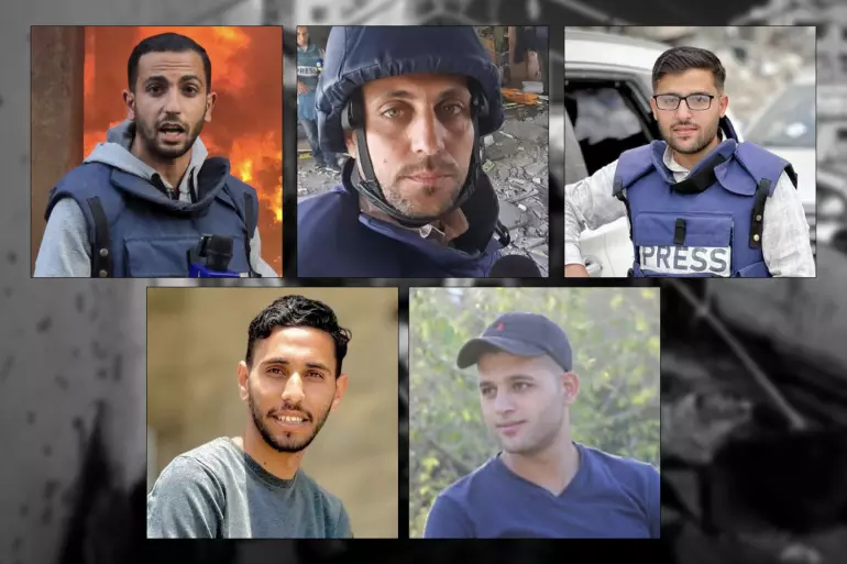 ഇസ്രായേൽ ആക്രമണത്തിൽ കൊല്ലപ്പെട്ട അൽ ജസീറ മാധ്യമപ്രവർത്തകർക്ക്​ കണ്ണീരോടെ വിട നൽകി ഫലസ്തീൻ ജനത