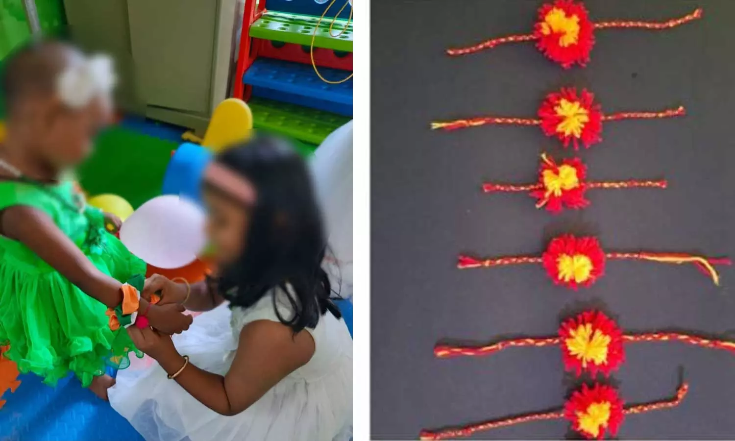 തിരുവനന്തപുരത്ത് സ്വാതന്ത്ര്യദിനാഘോഷത്തിന്റെ ഭാഗമായി അങ്കണവാടി കുട്ടികൾക്ക് രാഖി കെട്ടി; പ്രതിഷേധവുമായി ഡിവൈഎഫ്ഐ തിരുവനന്തപുരത്ത് സ്വാതന്ത്ര്യദിനാഘോഷത്തിന്റെ ഭാഗമായി അങ്കണവാടി കുട്ടികൾക്ക് രാഖി കെട്ടി; പ്രതിഷേധവുമായി ഡിവൈഎഫ്ഐ