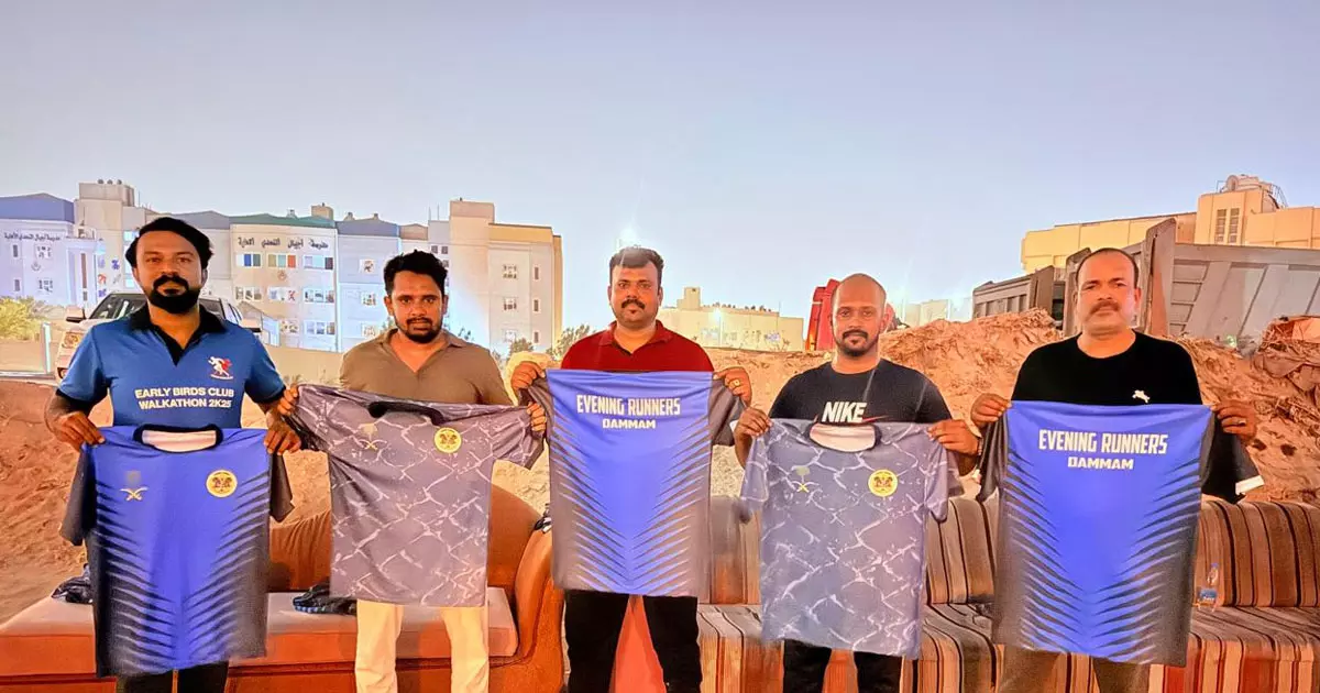 Dammam Runners Koottayma organized jersey launch Dammam Runners Koottayma organized jersey launch